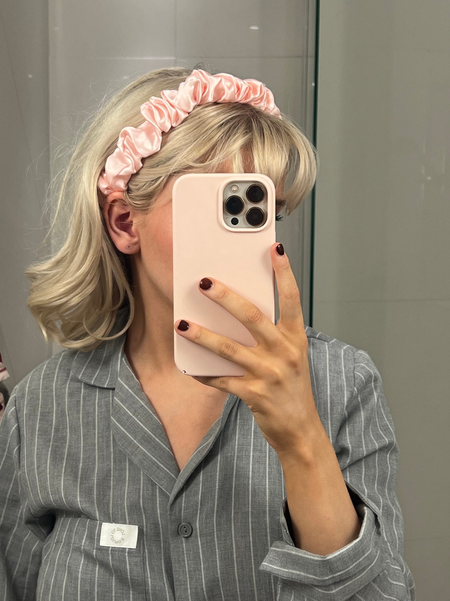 100% Silky Strands Ruched Headband